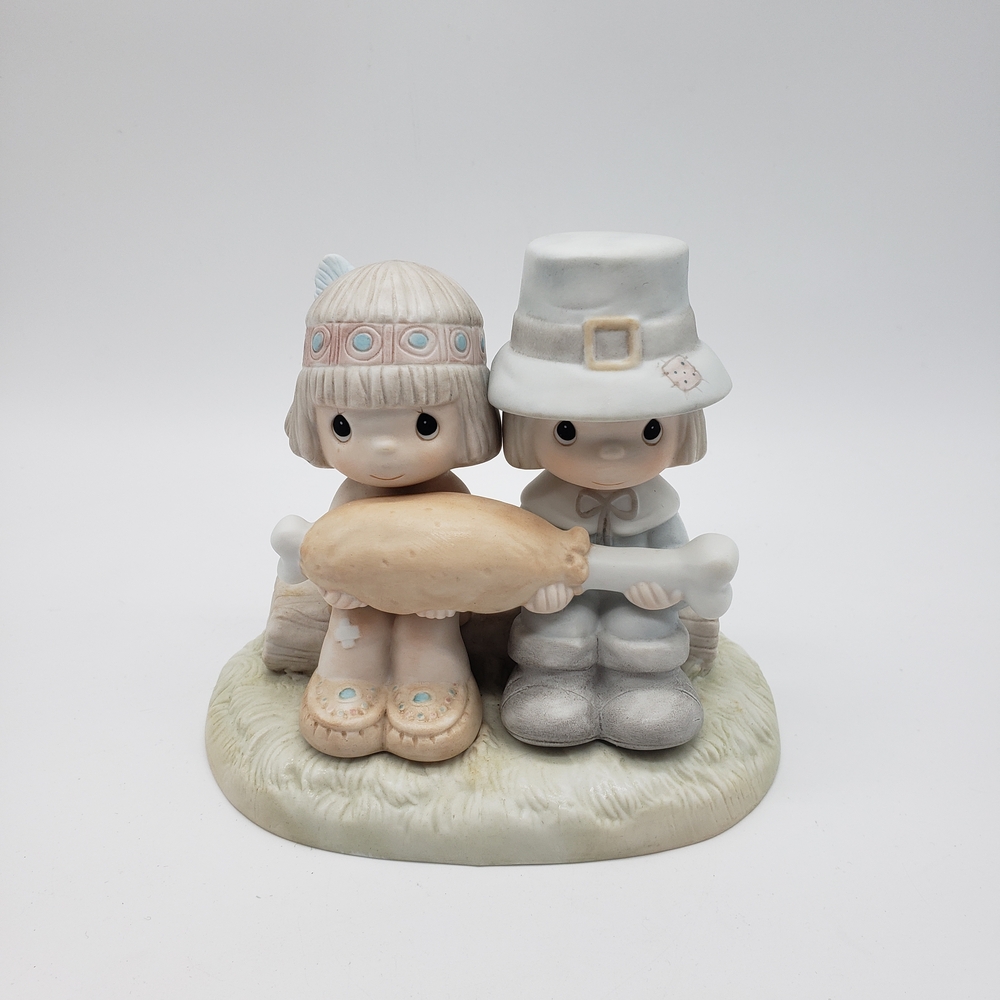 Precious Moments Brotherly Love Thanksgiving Figurine - RETIRED!